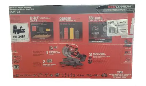 Milwaukee 2734-21 M18 FUEL 18V 10" Dual Bevel Sliding Compound Miter Saw Kit