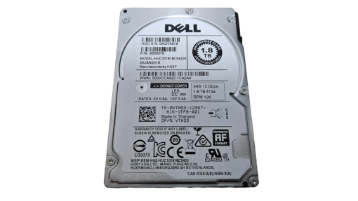 Dell 1.8TB VTHDD 12Gb/s 2.5" 10K SAS Server Hard Drive HUC101818CS4204 - Image 2