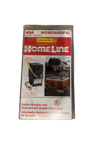 Square D Homeline 40 Amp 2-Pole GFCI Circuit Breaker HOM240GFIC